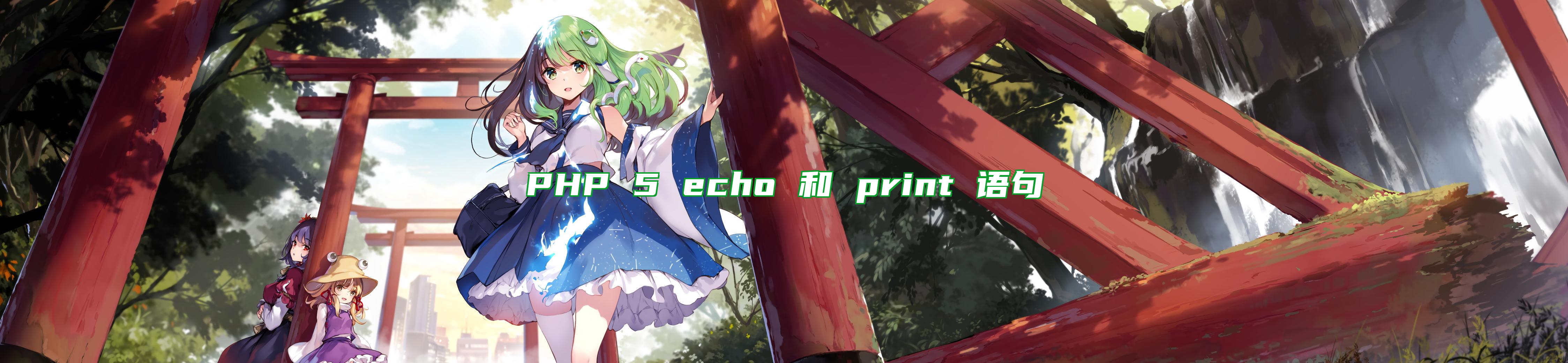 PHP 5 echo 和 print 语句